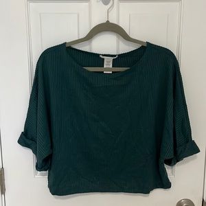 Emerald Green Cropped Tee